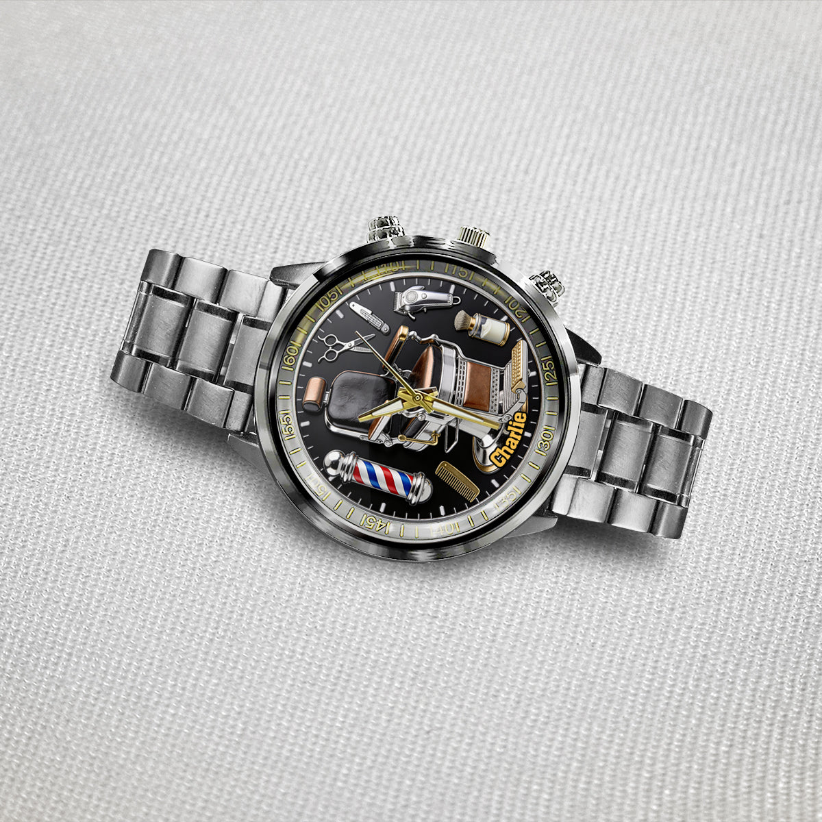 Friseur - Personalisierte Friseur-Handuhr