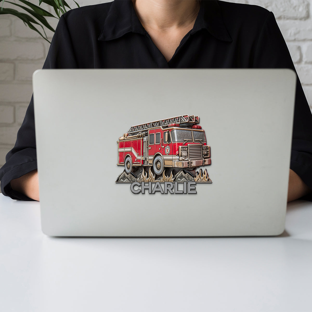 Stolzer Feuerwehrmann – Personalisierter Feuerwehr-Magnet