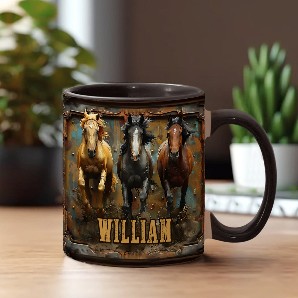 Love Horses - Personalized Horse Accent Mug