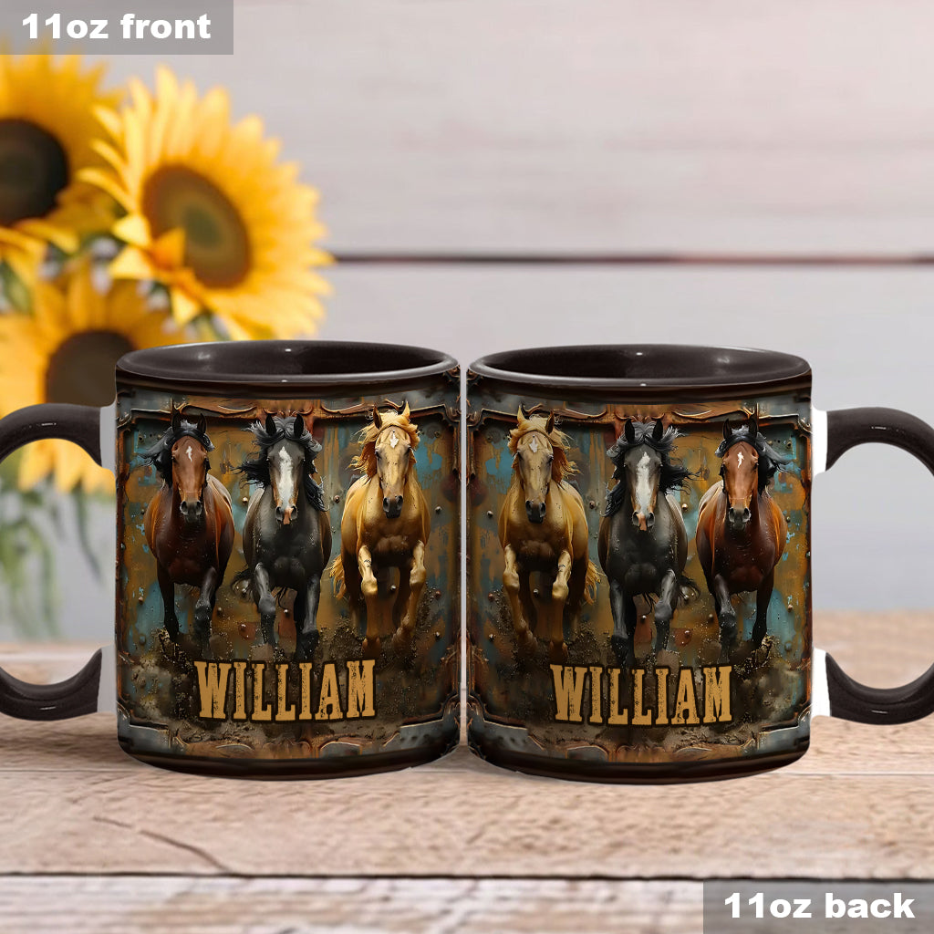 Love Horses - Personalized Horse Accent Mug