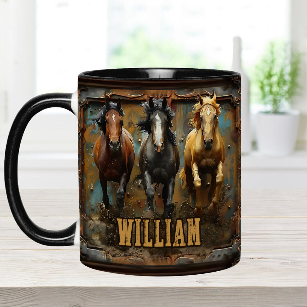 Love Horses - Personalized Horse Accent Mug