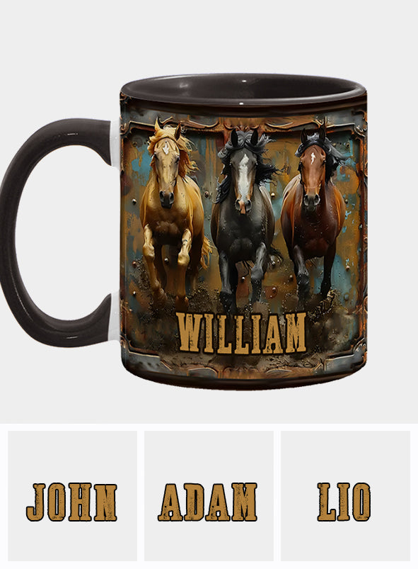 Love Horses - Personalized Horse Accent Mug