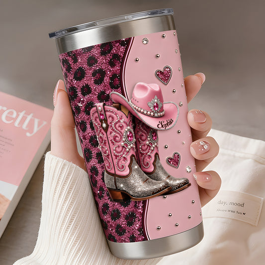 Cowgirl-Stiefel - Personalisierter Cowgirl-Becher