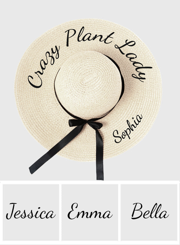Crazy Plant Lady - Personalized Gardening Foldable Hat