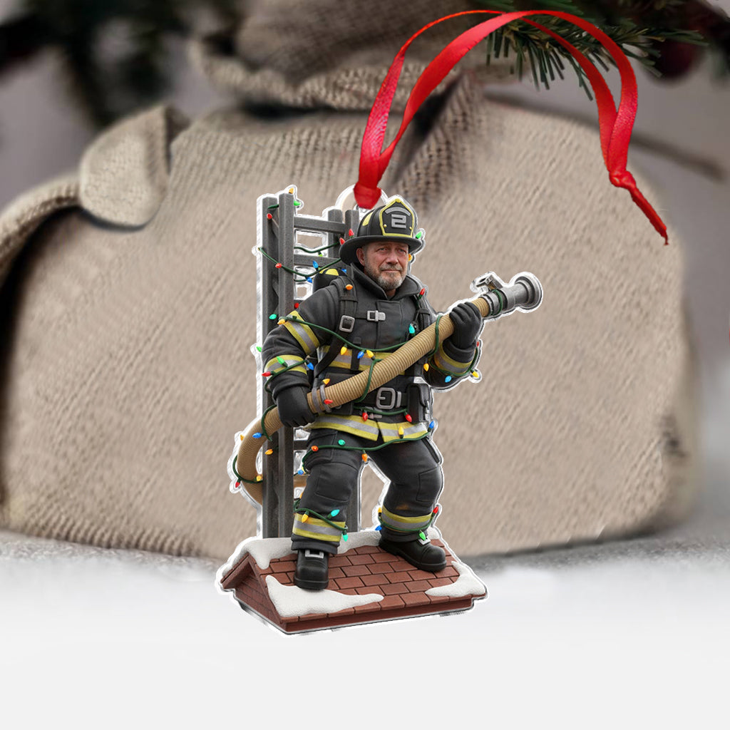 Held der Feiertage – Personalisierter Feuerwehr-Weihnachtsschmuck