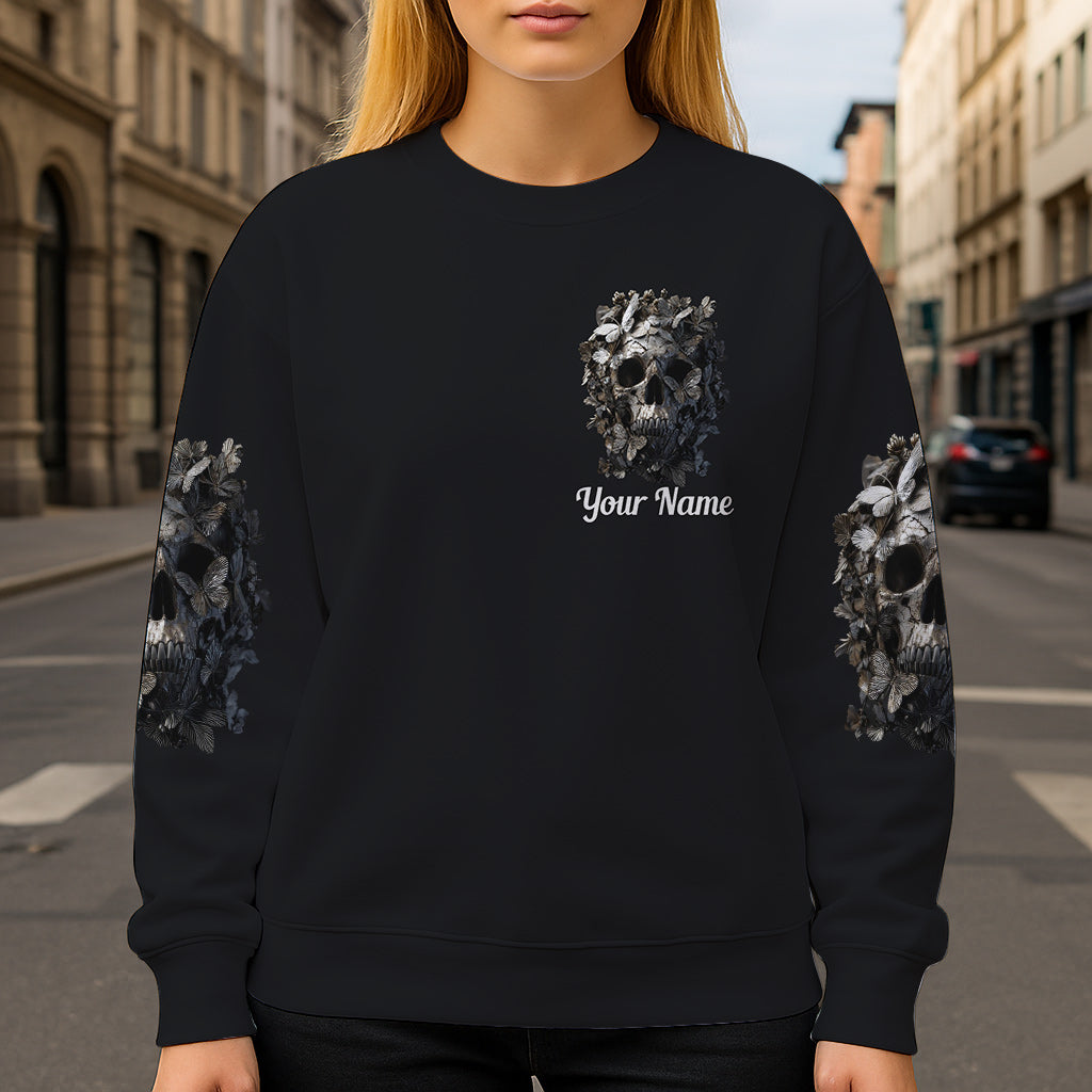 Cooles Totenkopf-Shirt mit personalisiertem Totenkopf-Print