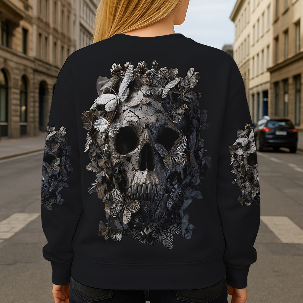 Cooles Totenkopf-Shirt mit personalisiertem Totenkopf-Print