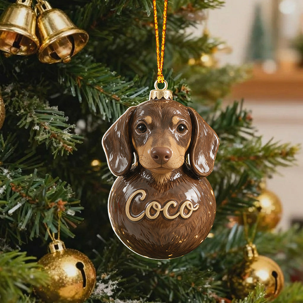 Merry Woofmas - Personalized Dog Premium 3D Ornament
