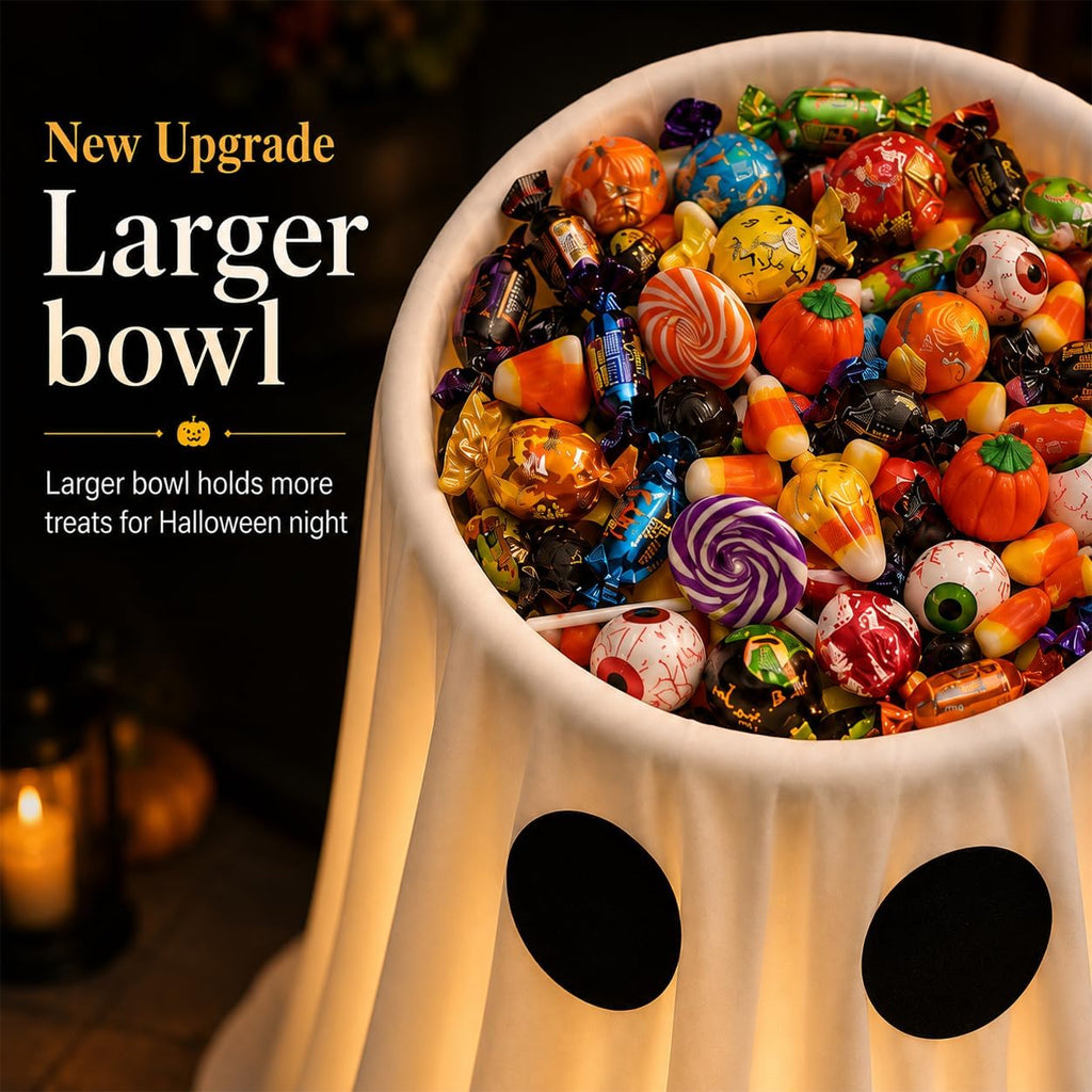 Lighted Ghost Candy Bowl