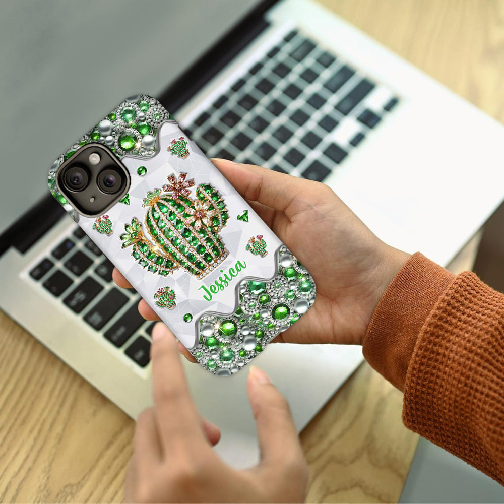Love Cactus - Personalized Cactus Full Print Phone Case