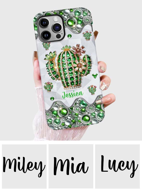 Love Cactus - Personalized Cactus Full Print Phone Case