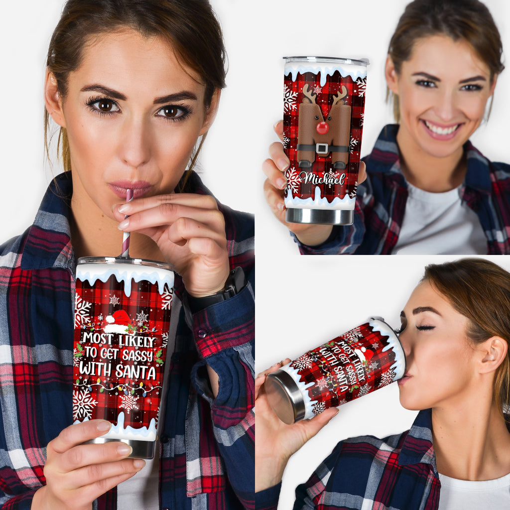 Christmas Most Likely To... Tumbler - Personalized Christmas Tumbler