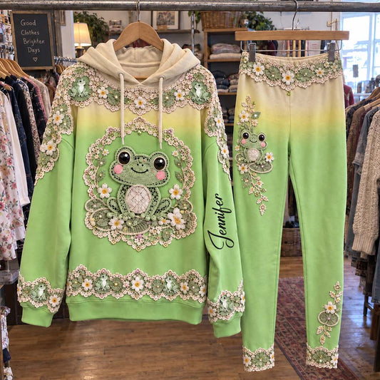 Love Frog - Personalized Frog Hoodie and Leggings