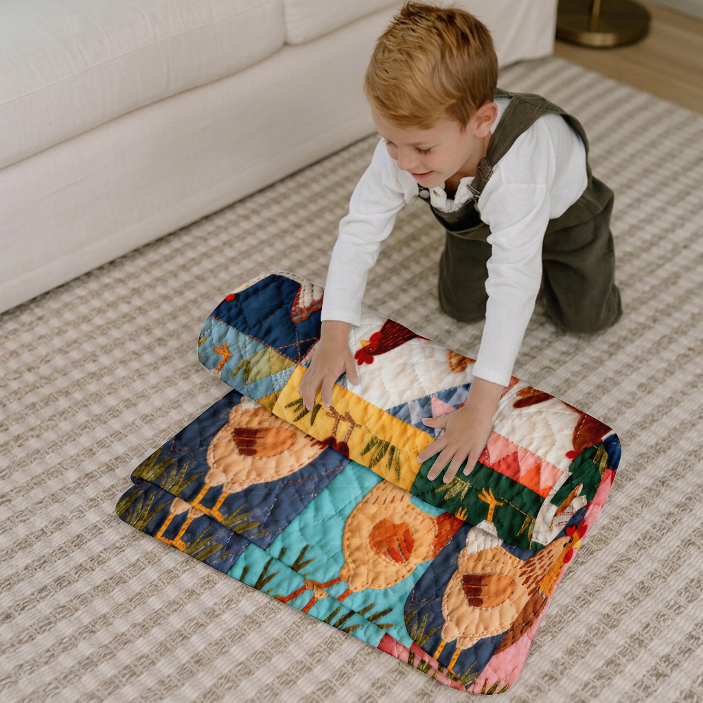 Love Chicken - Personalisierte Hühner-Nap Mat