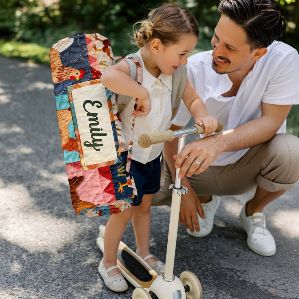 Love Chicken - Personalisierte Hühner-Nap Mat