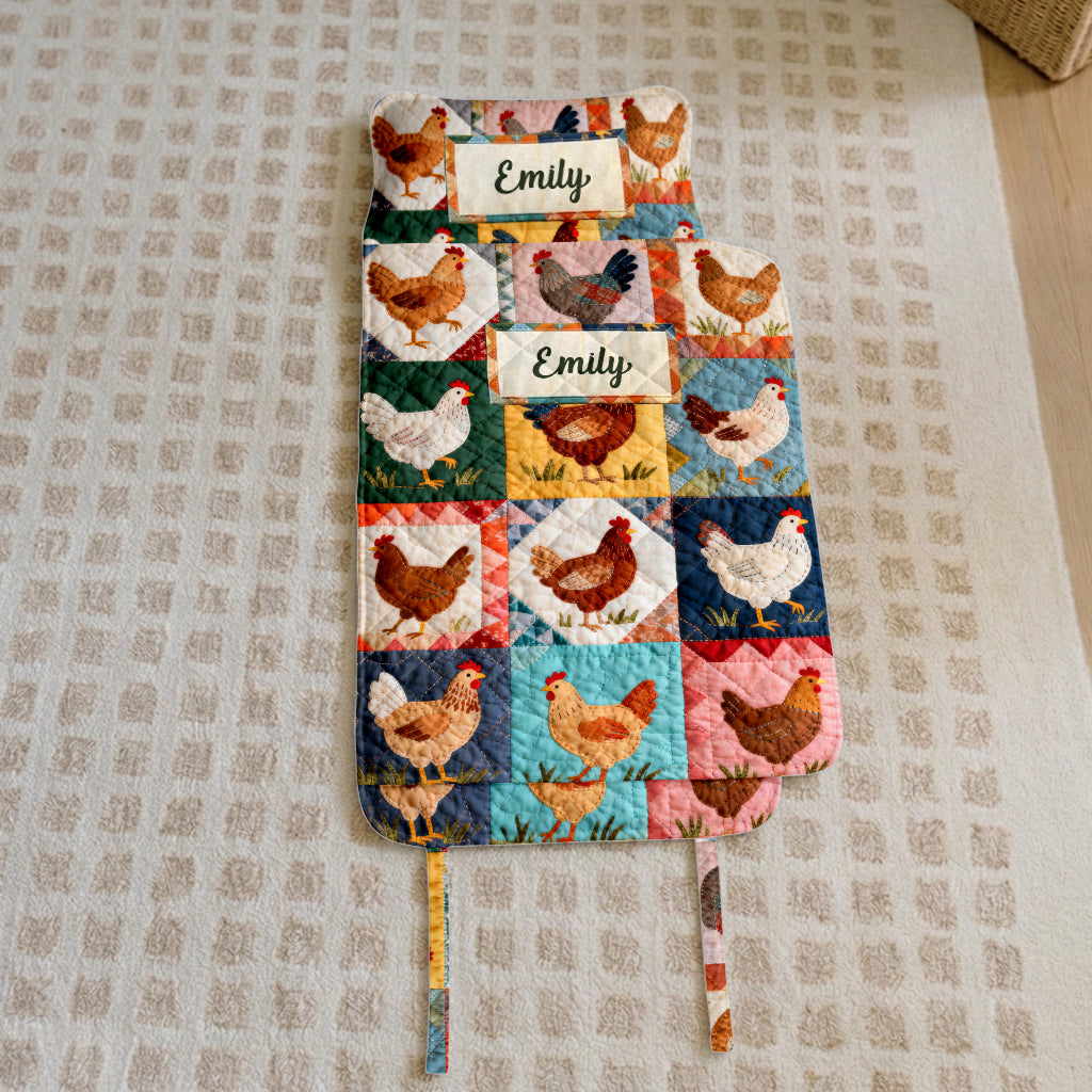 Love Chicken - Personalisierte Hühner-Nap Mat
