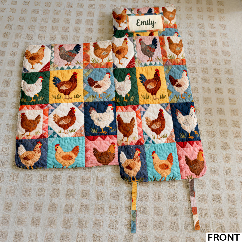 Love Chicken - Personalisierte Hühner-Nap Mat