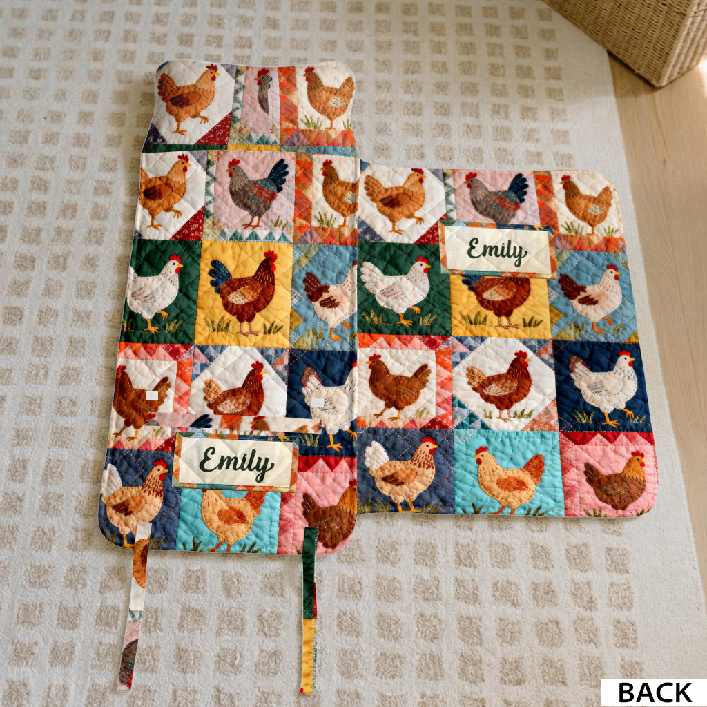 Love Chicken - Personalisierte Hühner-Nap Mat
