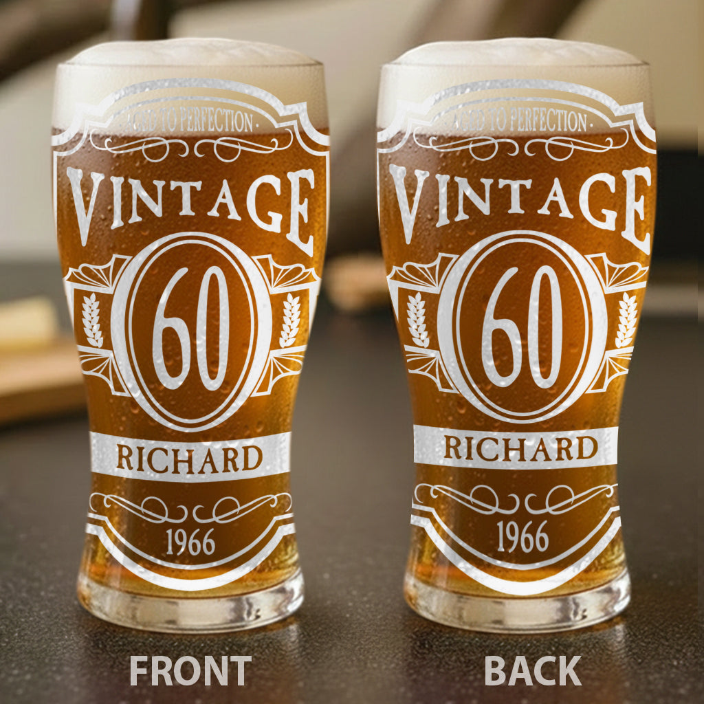 Happy Birthday - Personalized Birthday Beer Pint