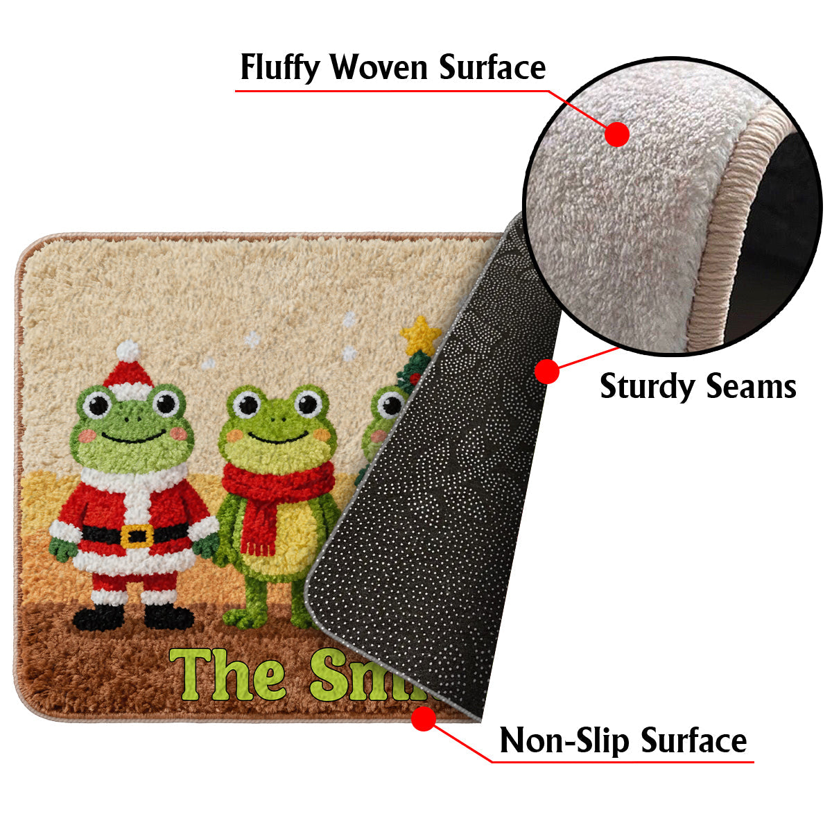 Love Frog – Personalisierter, rutschfester Frosch-Teppich
