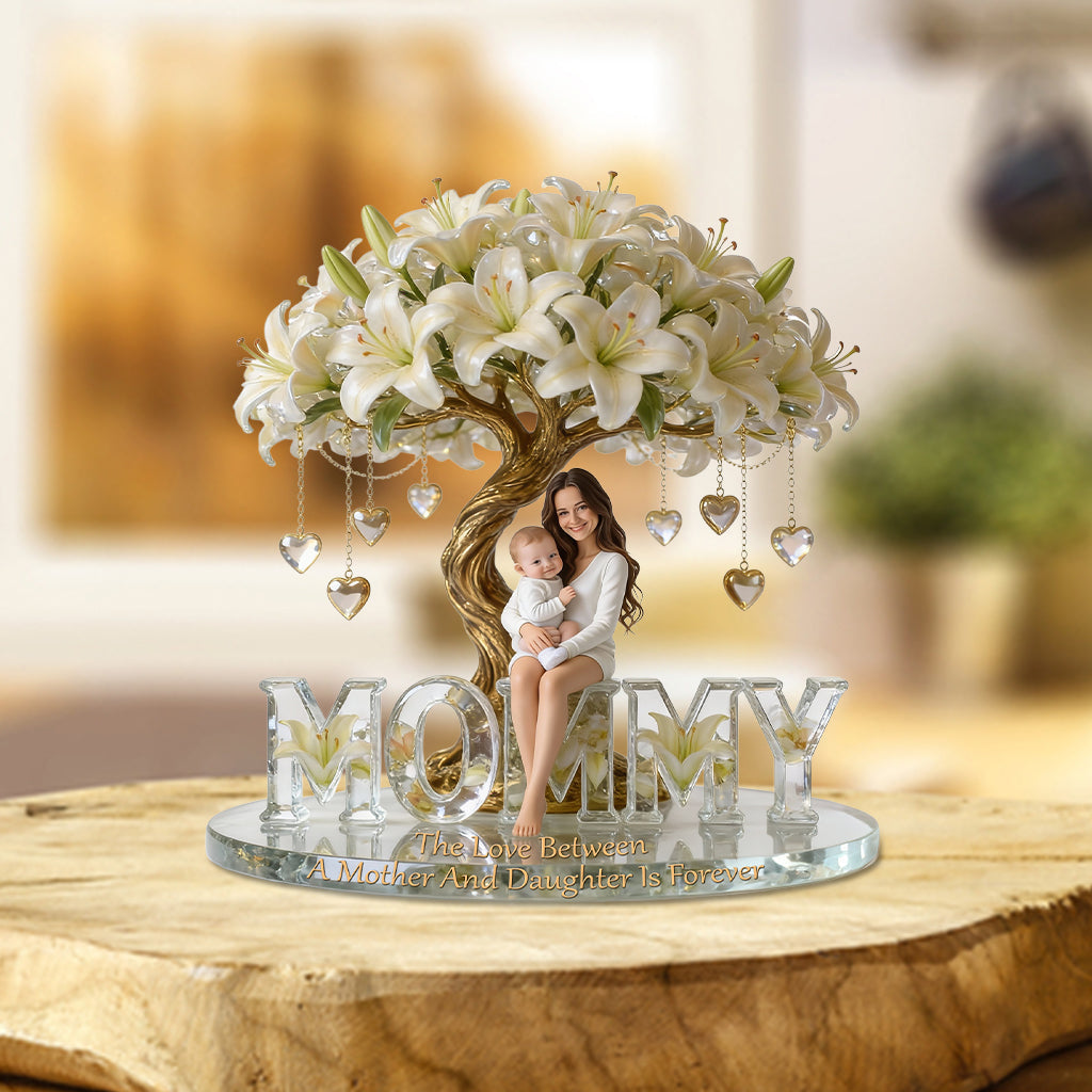 Individuell gestaltete Acrylplakette mit Foto Ihrer Wahl – Personalisierte Mutterplakette in individueller Form