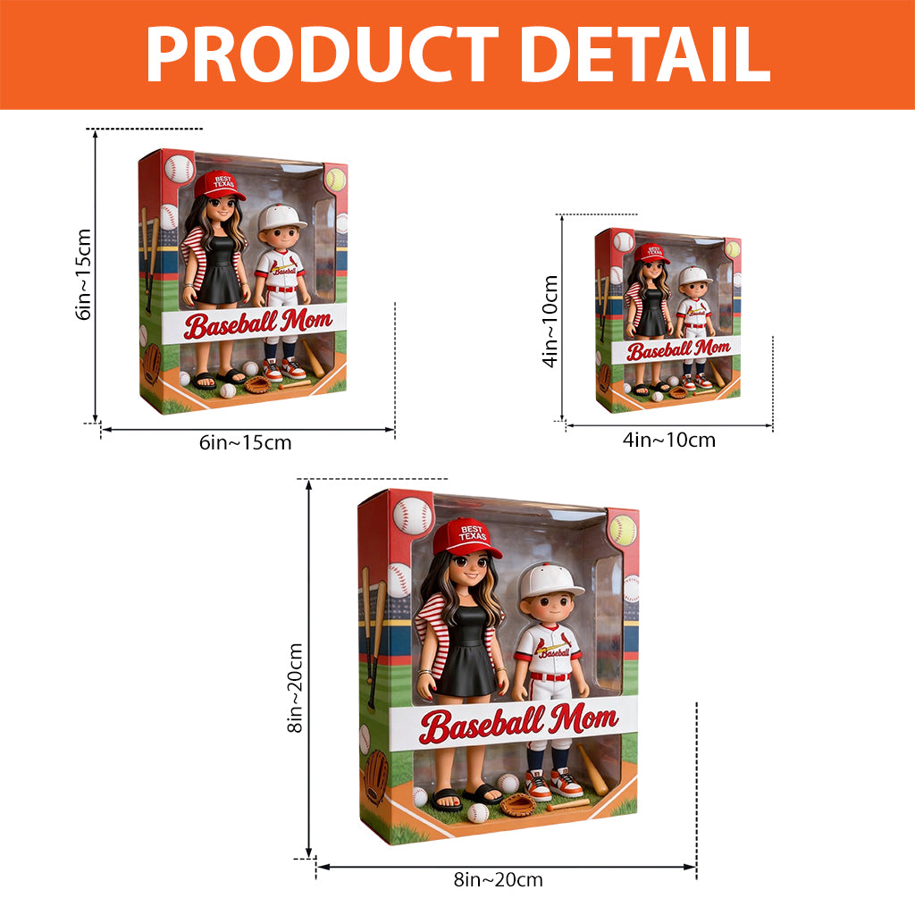 Baseball Mom - Personalized Baseball Custom Shaped Acrylic Plaque