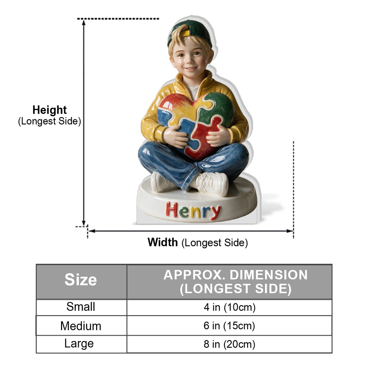 It's Ok To Be Different - Personalized Autism Awareness 3D Plaque