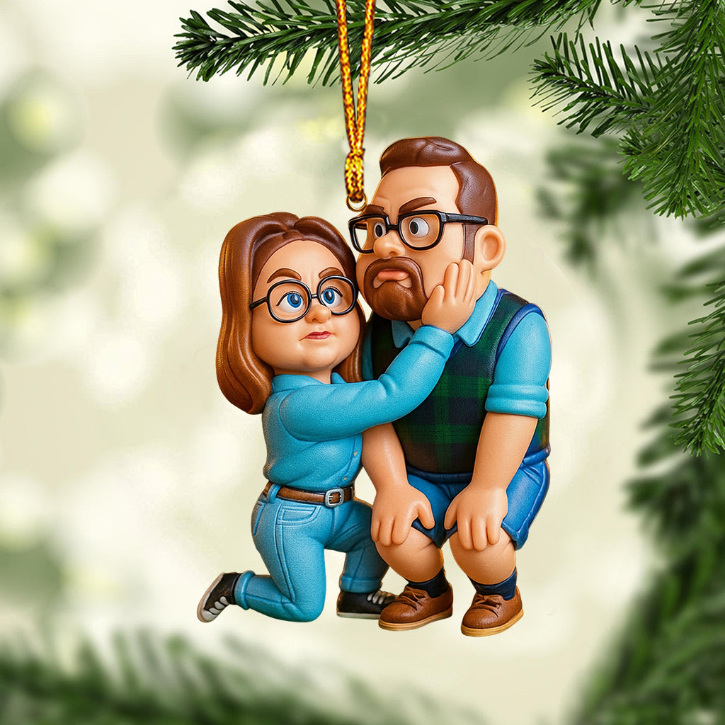 Lustiges Geschenk im cartoonhaften, übertriebenen Maskottchen-Stil – personalisierter Schmuck