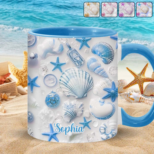 Beach Lovin' Girl - Personalized Sea Lover Accent Mug