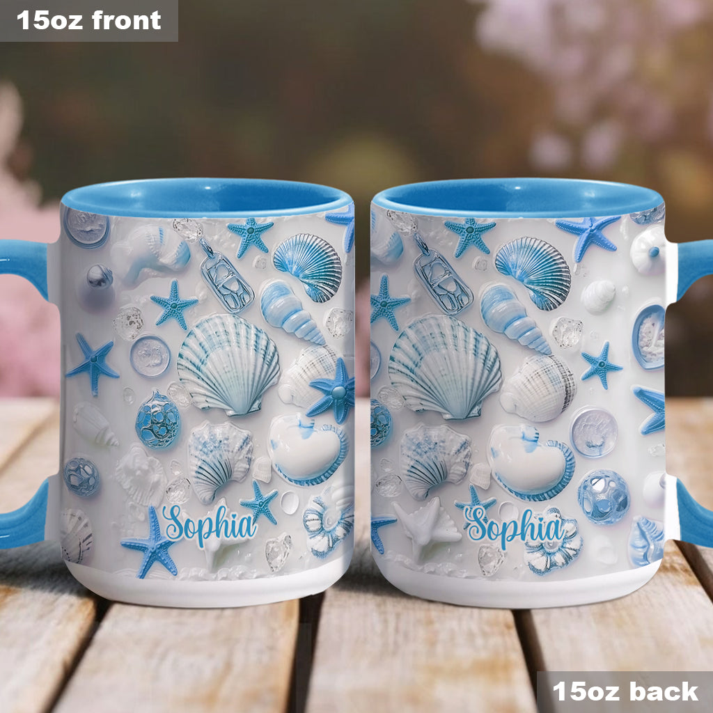 Strandliebhaberin - Personalisierte Tasse mit Meeresmotiv