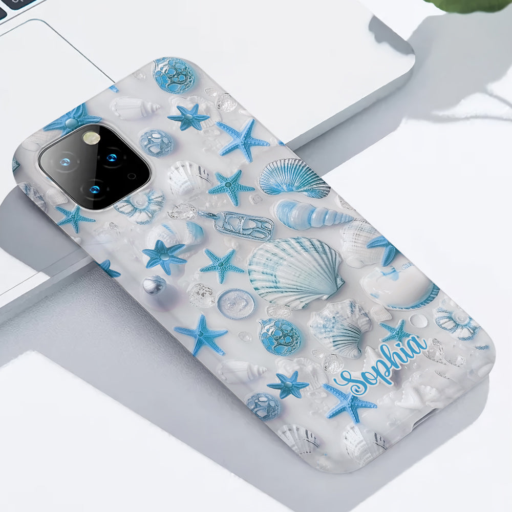 Strandliebhaberin – Personalisierte Handyhülle mit Meeresmotiv