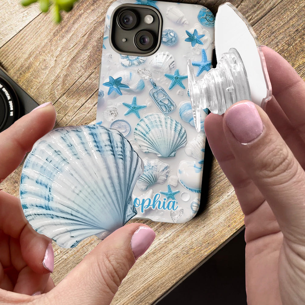 Strandliebhaberin – Personalisierte Handyhülle mit Meeresmotiv