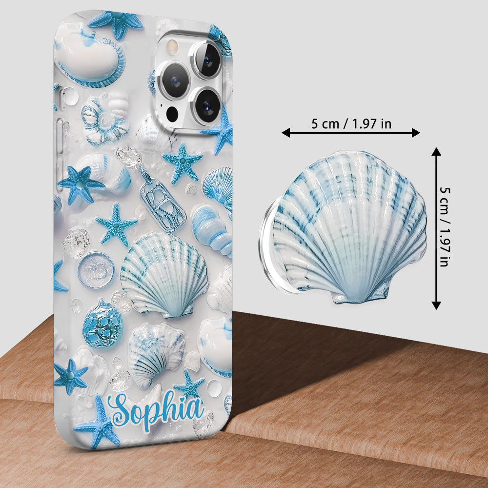 Strandliebhaberin – Personalisierte Handyhülle mit Meeresmotiv