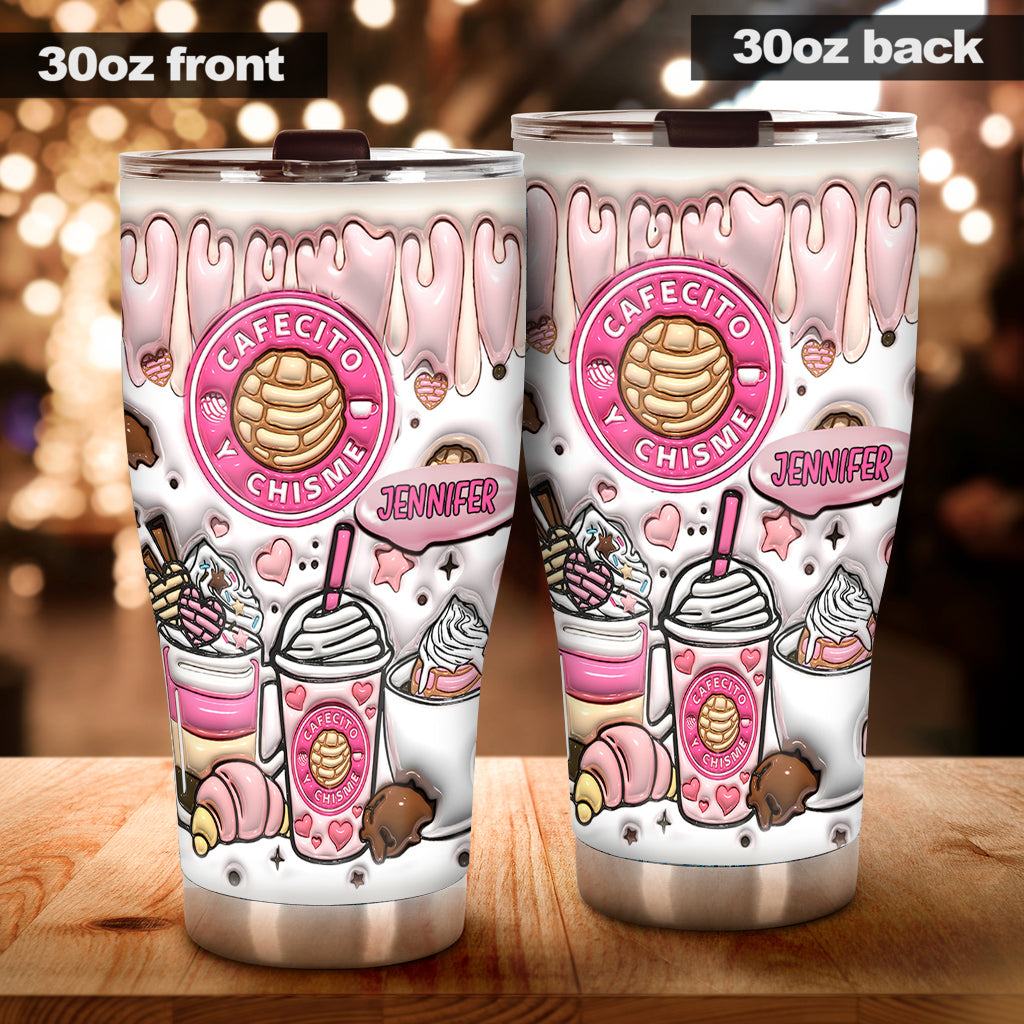 Cafecito Y Chisme - Personalized Coffee Tumbler