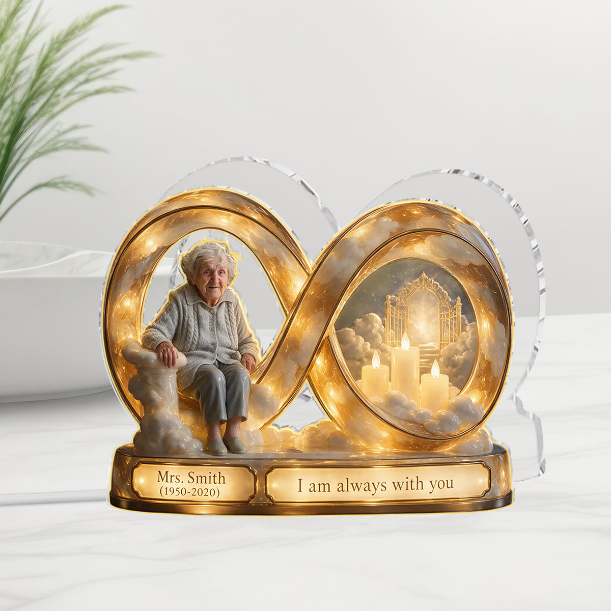 Personalisierte Gedenkgeschenke, Ein wunderschönes Andenken für einen geliebten Menschen - Personalisierte Acryl LED Nachtlampe