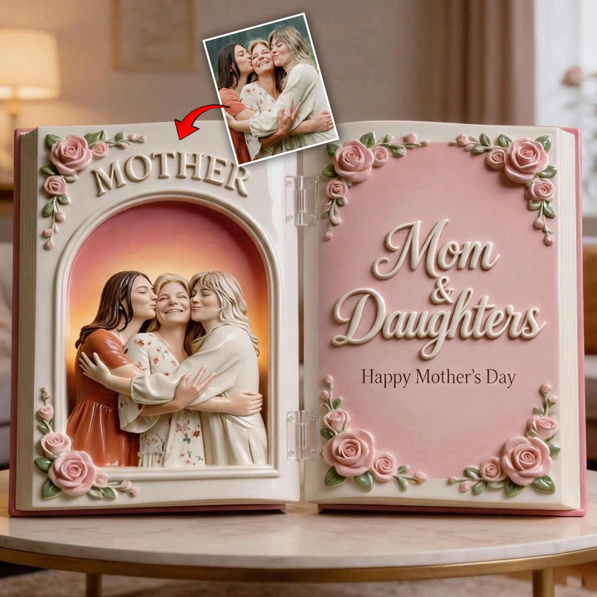 Individuell gestaltbares Foto – das perfekte Geschenk für Mama und Oma – personalisiertes Acryl-Diptychon für Mutter