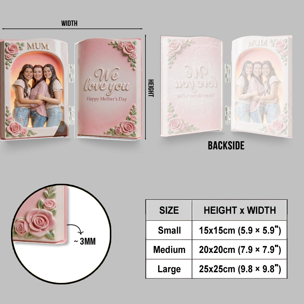 Individuell gestaltbares Foto – das perfekte Geschenk für Mama und Oma – personalisiertes Acryl-Diptychon für Mutter