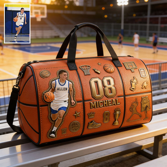 Basketballspieler - Personalisierte Basketball-Duffle-Tasche