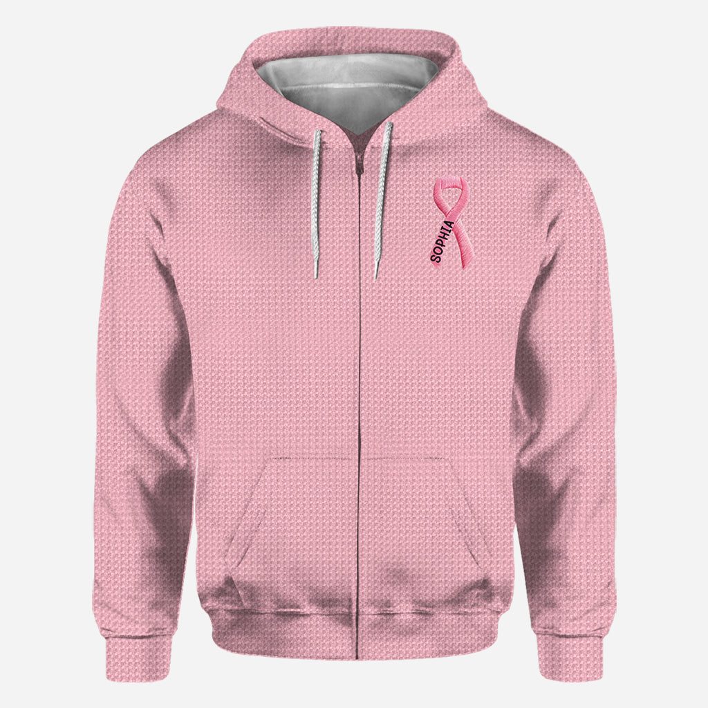 Pink Ribbon - Personalized Breast Cancer Awareness All Over Shirt