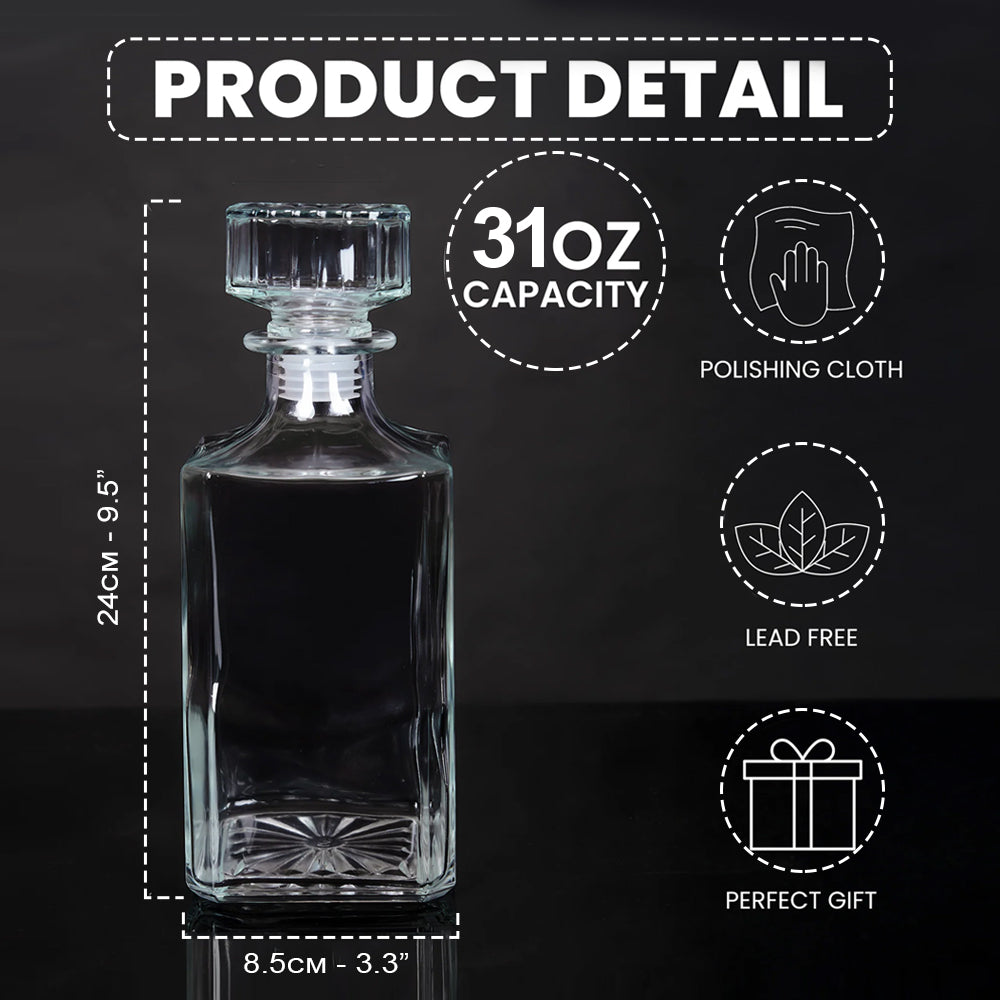 Campfire & Whiskey - Personalized Camping Whiskey Decanter Set