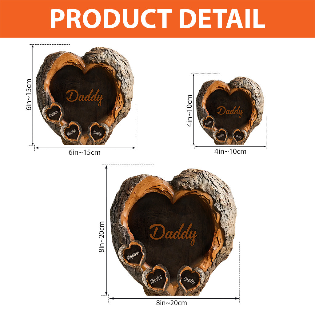 Daddy's Sweethearts - Personalisierte, individuell geformte Acrylplakette für Väter