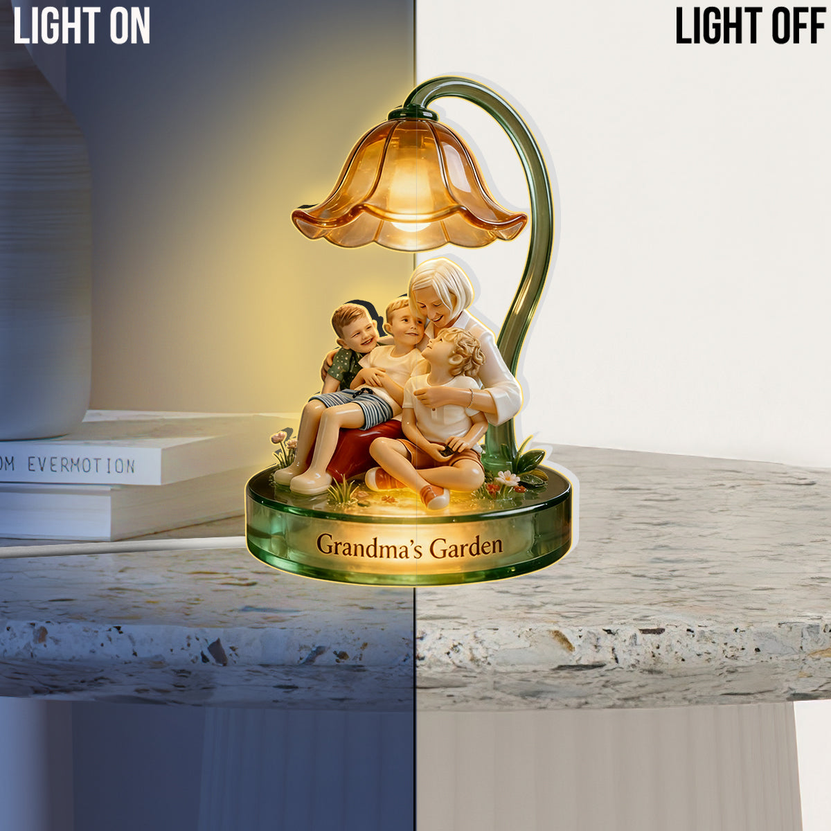 Das perfekte Geschenk für Oma – personalisiertes LED-Nachtlicht aus Acryl für Oma