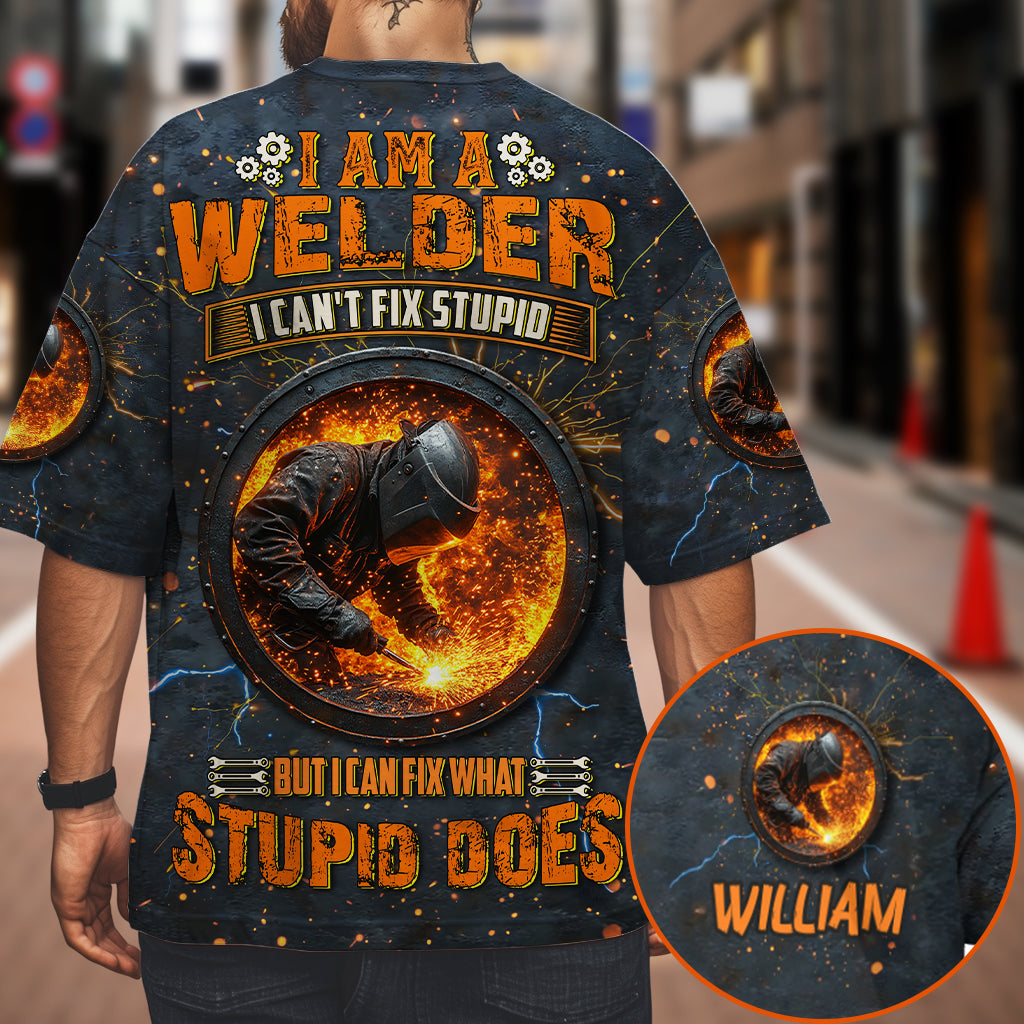 Gift For Welder Man - Personalized Welder All Over Shirt