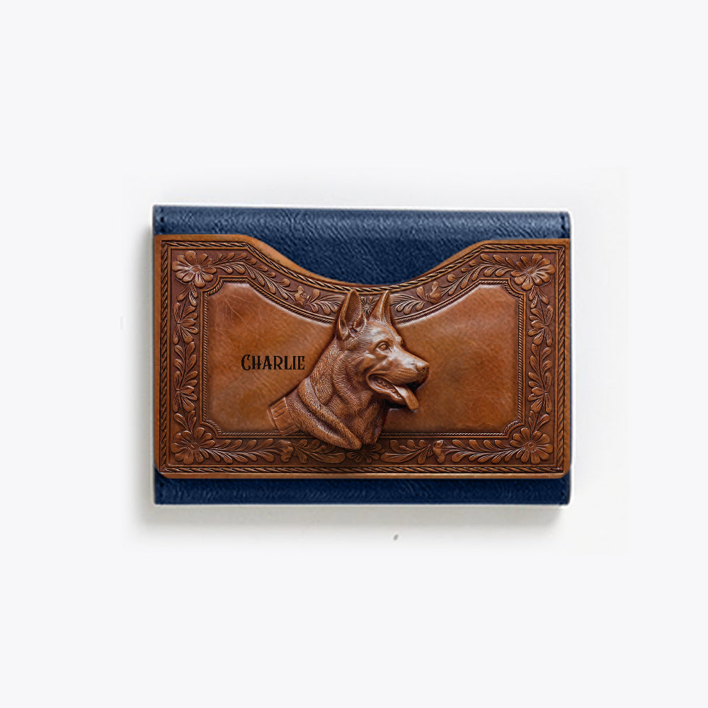 Starker Hund – Personalisierte Magsafe-Geldbörse für Hunde
