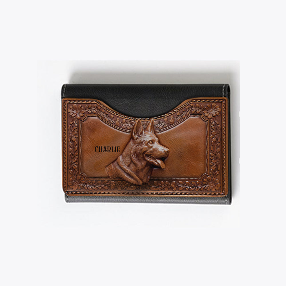 Starker Hund – Personalisierte Magsafe-Geldbörse für Hunde