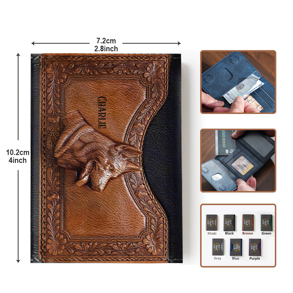 Starker Hund – Personalisierte Magsafe-Geldbörse für Hunde