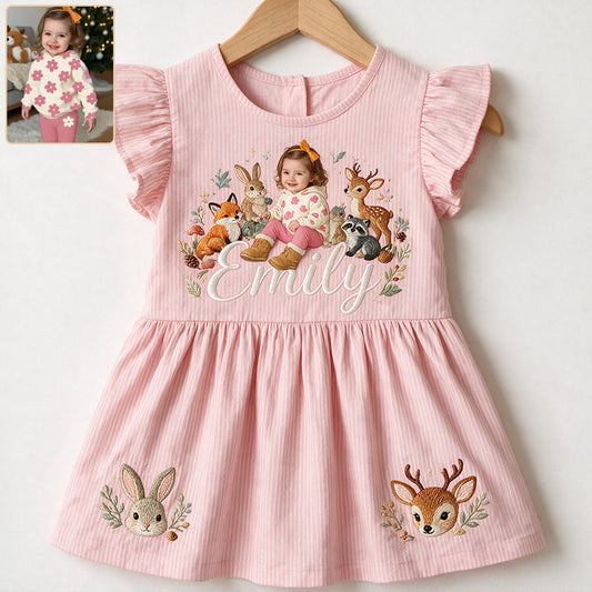 Niedliches Geschenk für Mädchen/Tochter/Enkelin... - Personalisierbares Rüschenshirt für Kinder