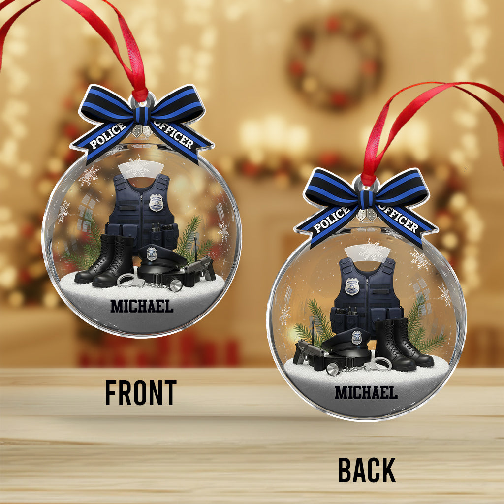 Stolzer Polizist – Personalisierter Polizei-Anhänger