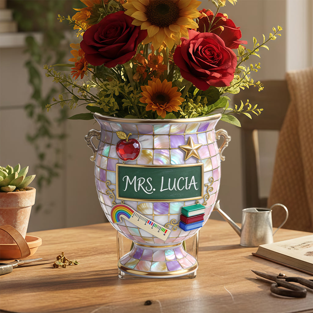Teacher Gifts - Personalized Teacher Acrylic Pot
