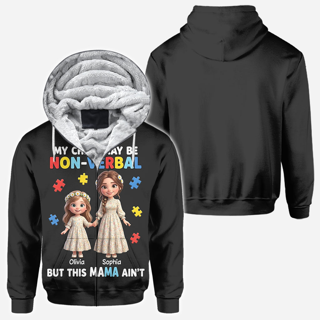 Stolze Autismus-Mama – Personalisiertes T-Shirt zur Sensibilisierung für Autismus